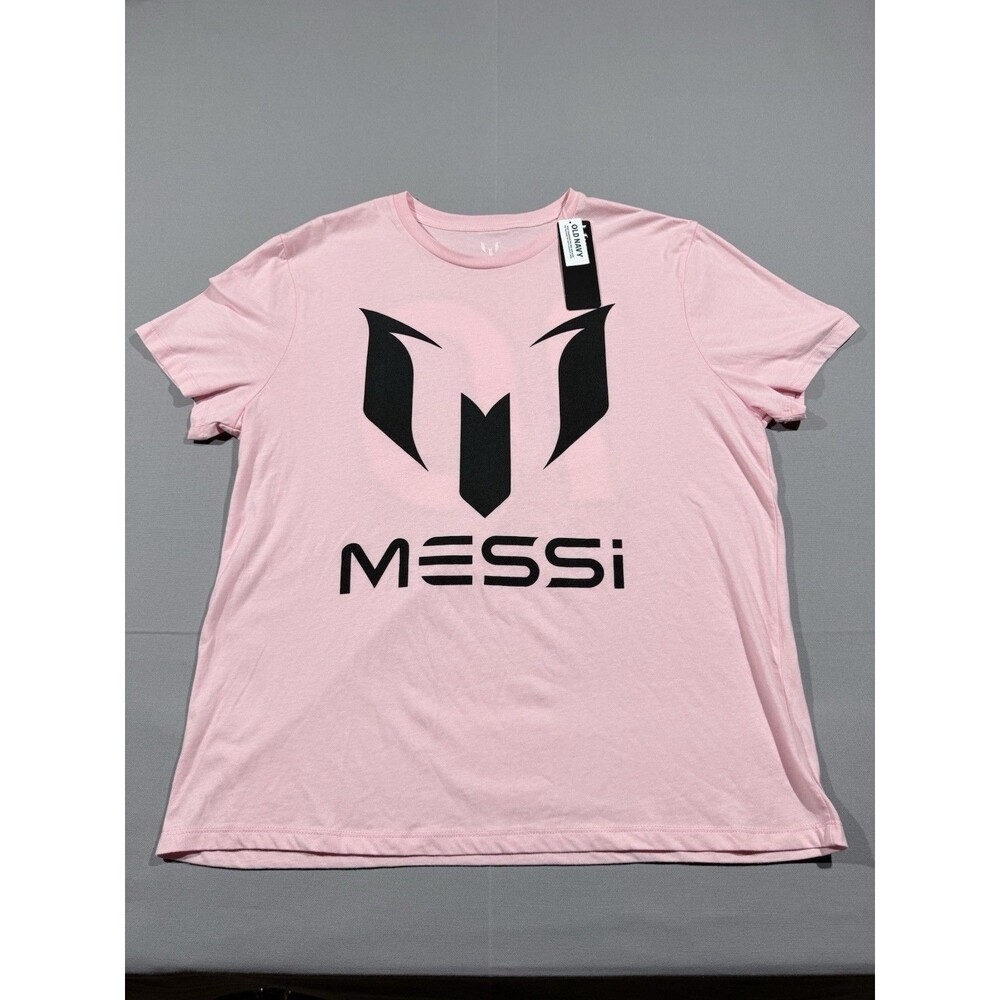 Messi #10 Pink/Black Logo #10 T-Shirt Men’s XL Soccer Messi Collection NWT